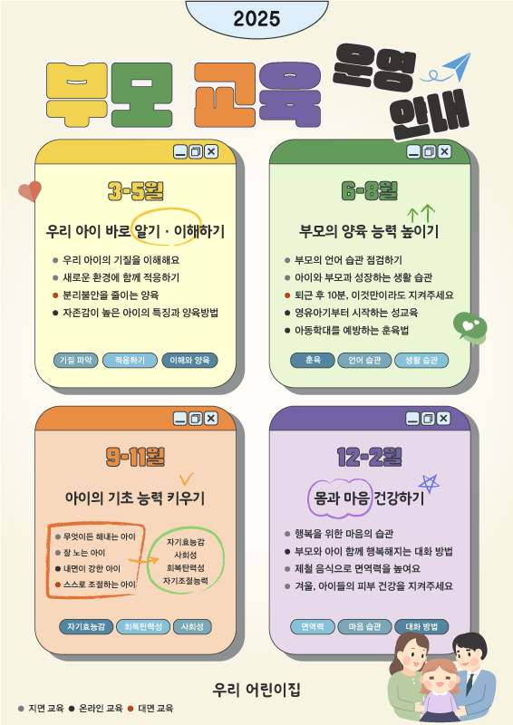부모 교육 운영 안내_컬러풀 ver.