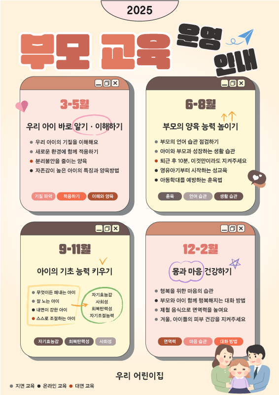 부모 교육 운영 안내_핑크 ver.